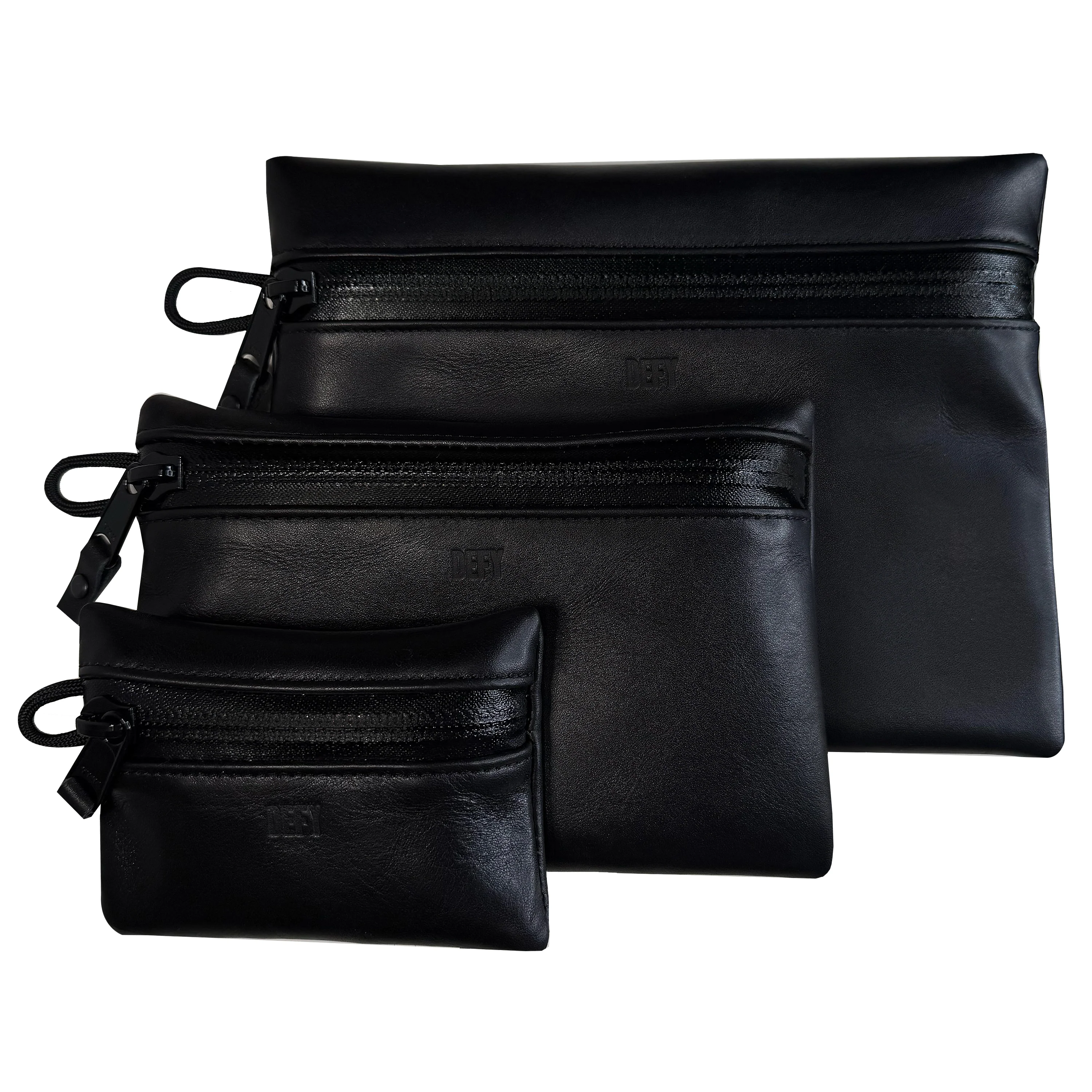 Project Horween Essex Rookery Leather x TexWax™ Buffalo Plaid Wax Canvas 3 Pouch Bundle / Last 1