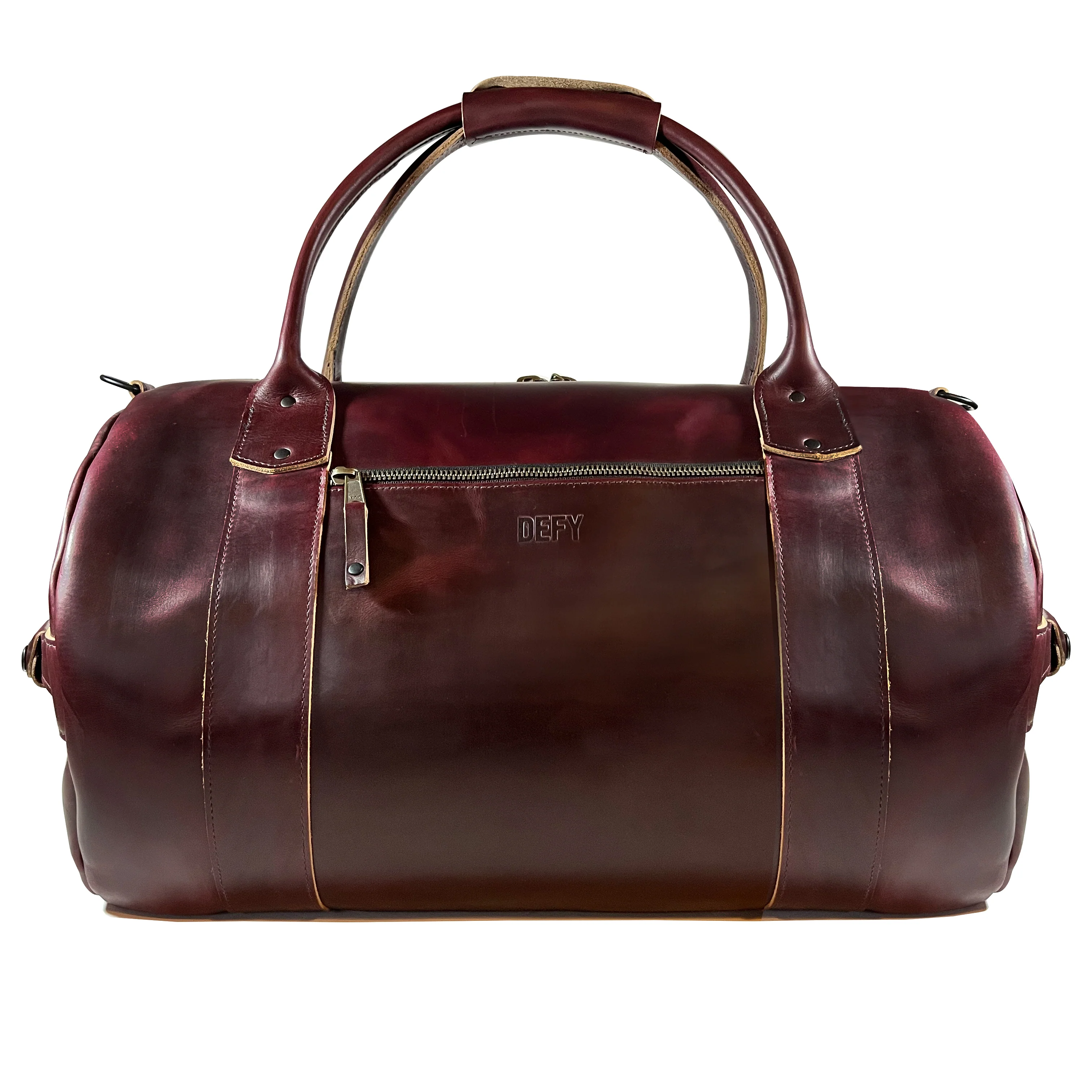 The Ultimate Overnighter / Horween OxBlood Leather / Autumn Plaid Lining Bundle / Last 1