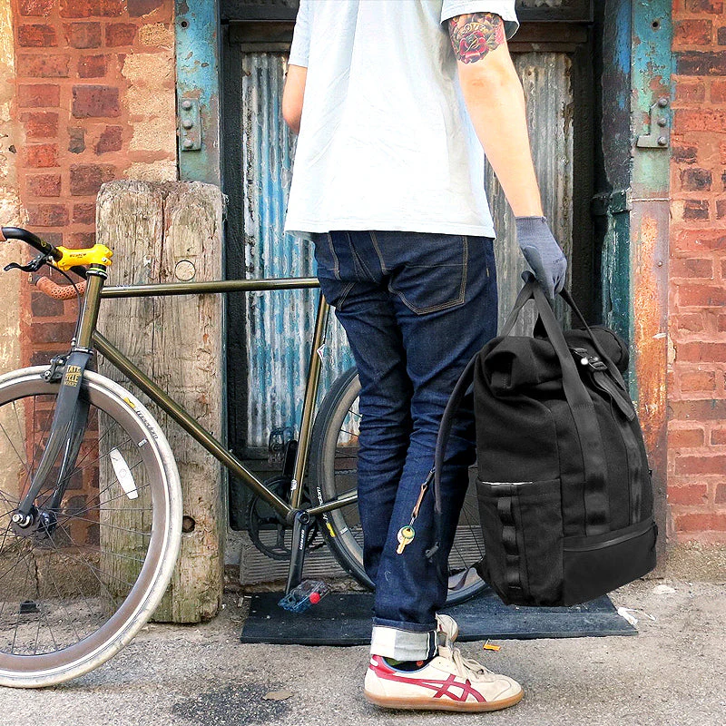 VerBockel Rolltop Backpack 2.0 'Un-Zipped' / Black Ballistic Nylon x ECOPAK™ EPX ’Fire Edition’ / Ships in 6-10 Weeks - Image 19