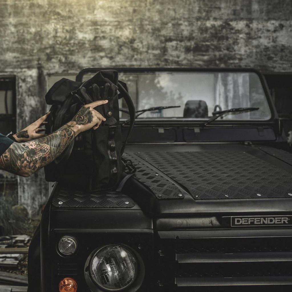 VerBockel Roll Top Backpack 2.0 'Un-Zipped' / Black TexWax™ Canvas / Ships in 6-10 Weeks - Image 8